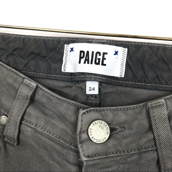 Paige Skyline Skinny Gray Stretch Jeans size 24 - Picture 4 of 7